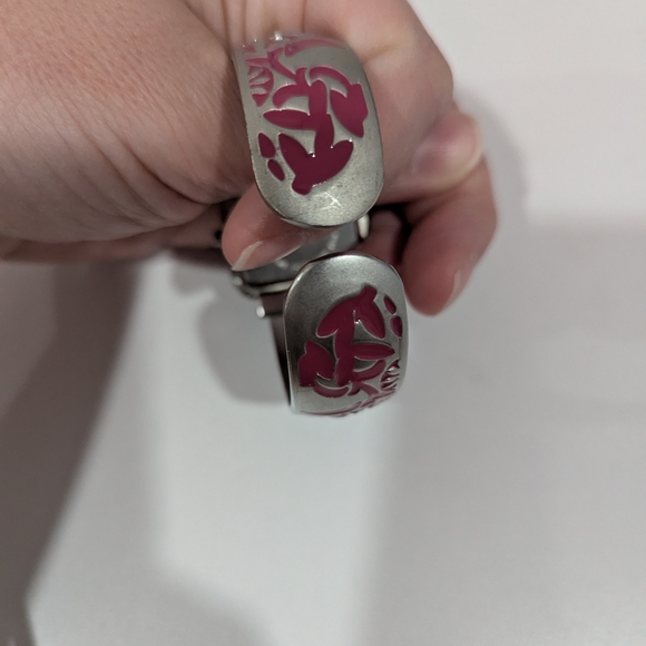 Accutime Silver & Pink Women's Watch - Picture 9 of 11